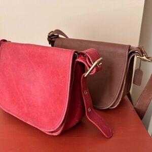 Vintage coach leather bags, used condition with signs of used all overs.